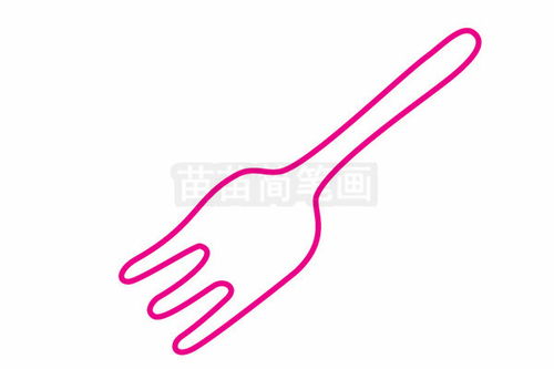 叉子簡(jiǎn)筆畫(huà)圖片大全與教程 廚具衛(wèi)具輕松畫(huà)