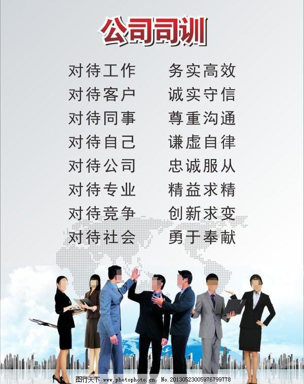 公司司訓圖片,白云 城市 地球 飛機 管理標語 其他-